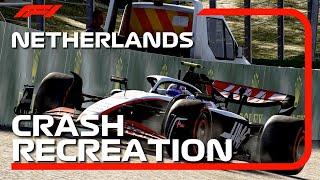 Nico Hulkenberg's LIGHT CRASH At Zandvoort RECREATED | 2023 Dutch Grand Prix