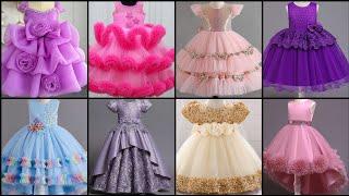 Latest party wear baby dress designs for girls 2024 | Fancy dress design |Baby dress design picture