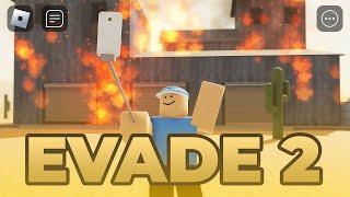 Playing Knockoff EVADE Roblox Games