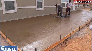 Full Time Lapse Amazing Stamped Colored Concrete (Patio, Staircase, Walkway)