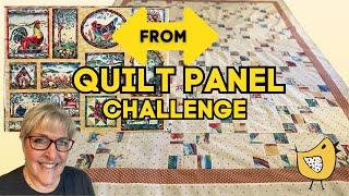 What I Did With this Quilt Panel