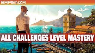 HITMAN 3 Sapienza All Challenges Mastery Level 20 Easy Walkthrough - World Of Tomorrow