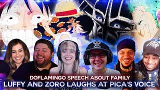 Luffy And Zoro Laughs At Pica's Voice ! Reaction Mashup