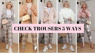 HOW TO STYLE CHECK TROUSERS 5 WAYS / LAURA BYRNES