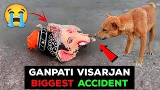 Bad Way Of Ganpati Visarjan | Ganpati Visarjan Accident | Ganesh Visarjan | Ganesh Chaturthi 2024