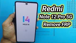 miui 14 android 13 Redmi Note 12 pro 5g FRP Google Account Bypass Without Pc New Security