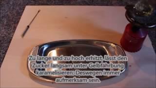 Glas gießen aus Zucker (Isomalt)