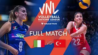  ITA vs.  TUR - Full Match | Semi Final | Women's VNL 2022