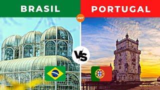 Comparação de Países ( Brasil vs Portugal ) - Country Comparison - #PNT #1