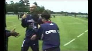 worldcup 1998 french team trains for brasil match & ronaldo