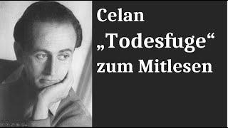 Todesfuge - gelesen von Paul Celan mit Text zum Mitlesen