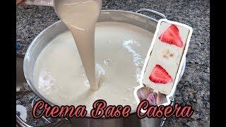 Crema Base casera para Paletas Cremosas