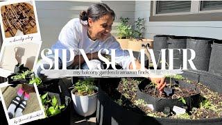 DAILY VLOG: My Urban Balcoy Garden + Amazon Finds | justChanel