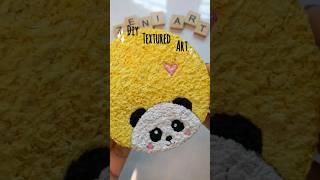 Cute DIY Painting with tissue  #diy #subscribe #texturedart #tissueart #shorts