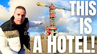 I Stay In A Crane Hotel! - Amsterdam's MOST Expensive Hotel?