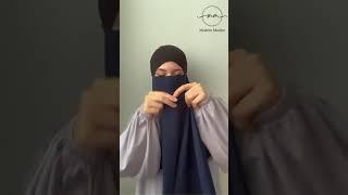 Modern Modest – Hijab & Half Niqab Set made with soft georgette chiffon for Girls/Women #hijab