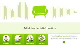 Adjektive der i-Deklination einfach erklärt | sofatutor