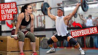 Bodybuilder tries Olympic Weightlifting