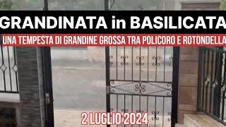 Meteo: GRANDINATA pazzesca in BASILICATA, la grandine spacca tutto, anche le auto! 2 Luglio 2024