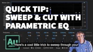 Quick Tip: Adobe Audition Parametric EQ. Sweeping & Cutting Technique