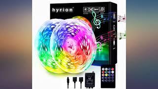 hyrion Music Led Strip Lights Color Changing, Music Sync with 20 Keys Remote Rope review