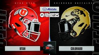 UTAH VS COLORADO Week 12 | College Football 25 | Full Gameplay