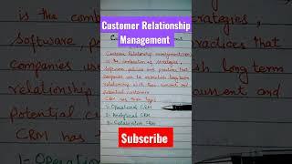 CRM-Customer Relationship Management