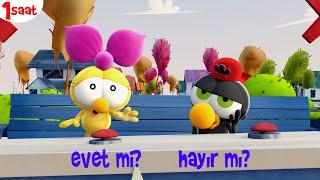 1 SAAT TÜRKÇE ÇİZGİ FİLM - Limon ile Zeytin   #99 - Evet mi Hayır mı? | TRT Çocuk