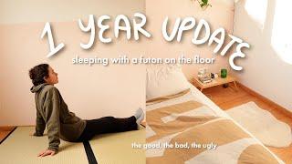 I slept on the floor for 1 year | FUTON UPDATE