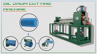Barrel / Drum Cutting and Flattening Machine by TL PATHAK GROUP #barrelcuttingmachine #manufacturer