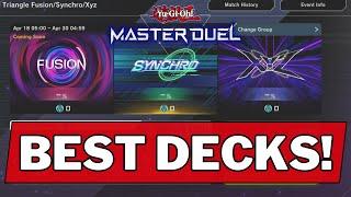 The BEST DECKS for the next Master Duel Event! Fusion, XYZ Synchro Event ...