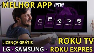 IPTV Plus: Melhor App IPTV Roku TV e Roku Express. @canalpixane