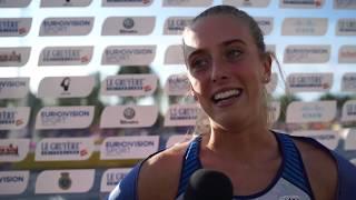 Jemma Reekie (GBR) after winning Gold in the 800m