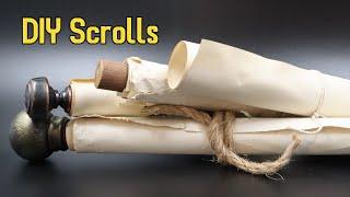 How to Make SCROLL PROPS - Easy DIY for YOUR Next D&D Session