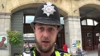 First Police Office Manchester Victoria Railway Station- Wants To Know What I'm Doing So I Told Him.