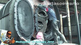 RUBBER RECYCLING FOR CARBON, OIL & WIRE | Tangerang, Near Jakarta, Indonesia 2014