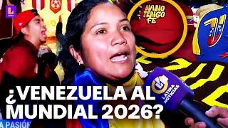 Así se vive la pasión por la vinotinto en Lima: Ciudadanos venezolanos orgullosos de su selección