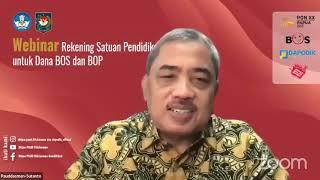 Webinar: PENGGANTIAN REKENING  SEKOLAH Penerima DANA BOS dan BOP Tahun 2022. Ini Aturan & Penjelasan