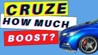 How much power does a CRUZE have. How much boost does a CRUZE have.