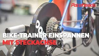 Fahrrad auf Smart-Trainer Wahoo KICKR montieren mit Steckachse - Indoor Cycling Anleitung (Deutsch)