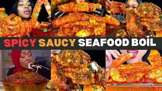  SAUCIEST & SPICY SEAFOOD BOIL MUKBANG ️ | Epic Feast & Flavors! 