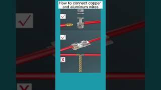 Copper and aluminum wires connection