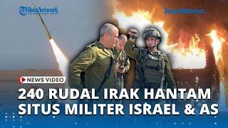 240 Rudal Perlawanan Irak Hantam Situs Militer Israel di Pangkalan Amerika, Bandara Ikut Terbakar