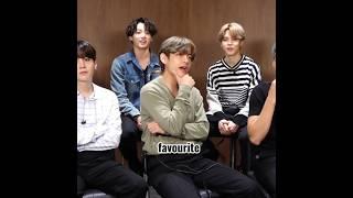 taehyung reveals his favorite animal #bts #btsv #funny #shorts