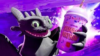 TOOTHLESS TRIES THE GRIMACE SHAKE | Thy real reason the night fury went extinct…