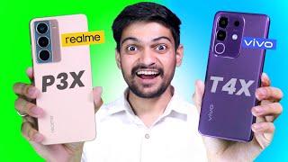 vivo T4x vs realme P3x Best phone under 15000 | realme P3x vs vivo T4x Camera, Gaming, BGMI