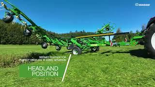 KRONE Vendro C 1120 - trailed rotary tedder with 11.20 m working width