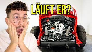 MOTOR EINBAU + ERSTE STARTVERSUCHE! | VW Käfer Restauration Teil 17