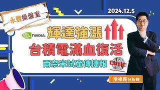 輝達強漲 台積電滿血復活，兩奈米試産傳捷報！｜永豐操盤室 2024.12.5