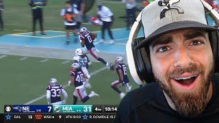 FIRE EVERYONE!! New England Patriots vs Miami Dolphins Game Highlight Reaction